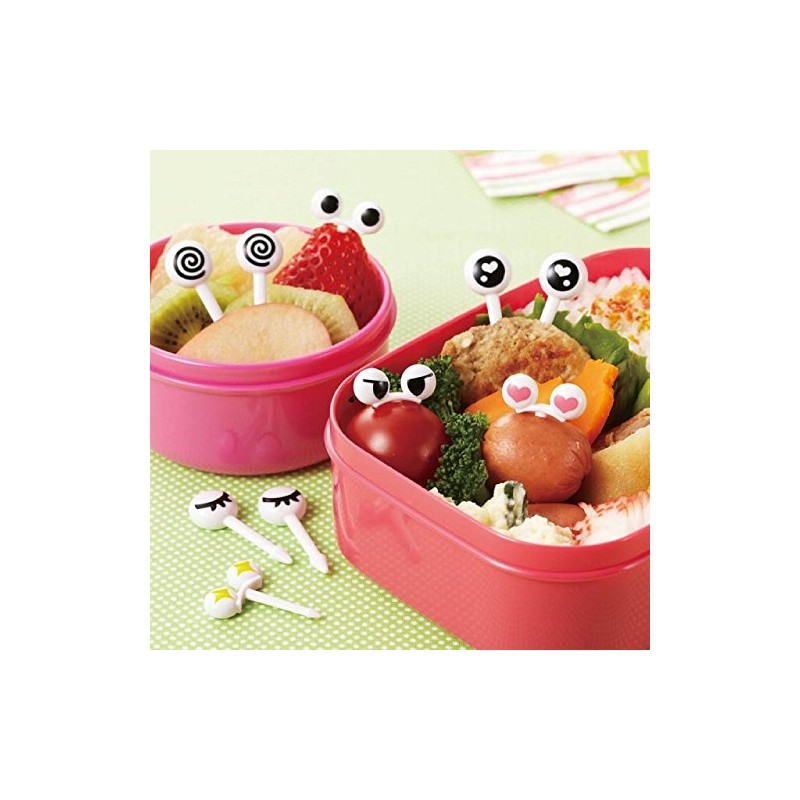 Torune Love Love Eyes Face Food Picks for Bento Box