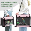 Sanmoncare Bird Carrier Bag Cockatiel Travel Cage with Stand, Lightweight