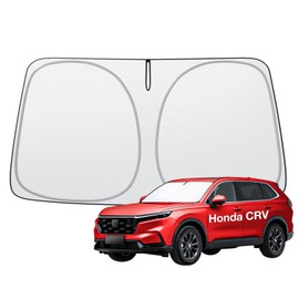 Wigoo for Honda CRV 2023-2025 Windshield Sunshade [100% Sun Block, 4th-Gen Cooling Tech] Foldable Heat Insulation Front Window Sunshade with Storage Bag, Compatible with Honda CRV 2023-2025