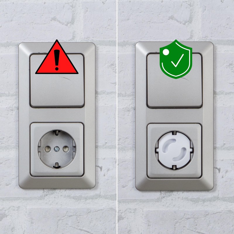 Child Safety Sockets, 10/20 Pack with Twist Mechanism for German