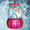 Mini Christmas Snow Globe Featuring an Arabian Nutcracker Ballerina Couple