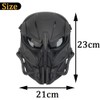 Airsoft Skull Full Face Protective Mask Balaclava Adjustable for Outdoor