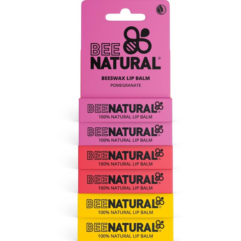 100% Natural Moisturising Lip Balm - Multi Flavour (Honey Vanilla,