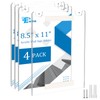 EHWINE 4 Pack 8.5x11 Wall Mount Acrylic Sign Holder, Acrylic
