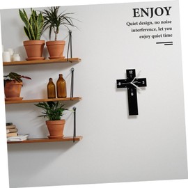 Ciieeo Mute Wall Clock Novelty Cross Shaped Decorative Clock for Home Silent Design for Bedroom and Living Room Decor for Housewarming