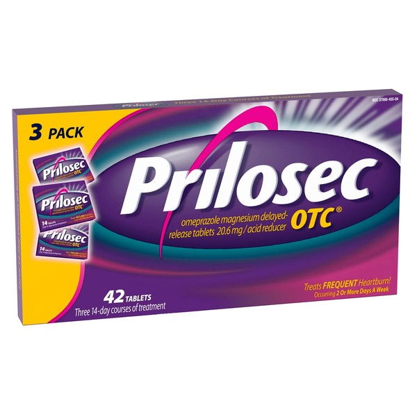 Prilosec OTC Tablets 14 Tablets (Pack of 3)