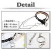 White Fang BT202 Leather Belt, Stylish, Chain, Key Ring, Carabiner,