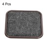 uxcell Furniture Sliders, 4Pcs 2 1/2" - Felt Square Sliding