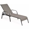 Unbrand Adjustable Chaise Lounge Chair Recliner Patio Yard Outdoor w/