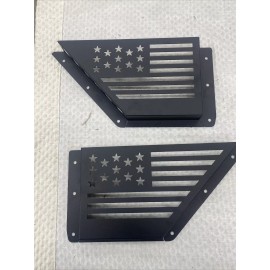 SUKEMICHI 🥇2021 2022 Ford Bronco Front Door Storage Box Organizer Pocket Steel Flag *L@@K