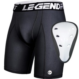 Legendfit Men Football Compression Shorts w/Cup Straps Protective Athletic Sliding Underwear Baseball Lacrosse Cricket