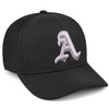 Daxton Premium Mid Profile Hat Semi Curved Visor Black Cap