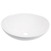 Oval Bathroom Vessel Sink Above Counter, QISHKA 16" x 13"