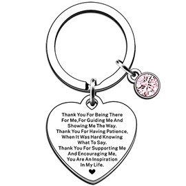 AMZQ Thank You Gifts for Women Thank You Keyring for Teacher Mentor Coach Boss Mum Dad