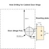 LIKERAINY 45 Degree Hinge Ø 35mm Without Damper for Special