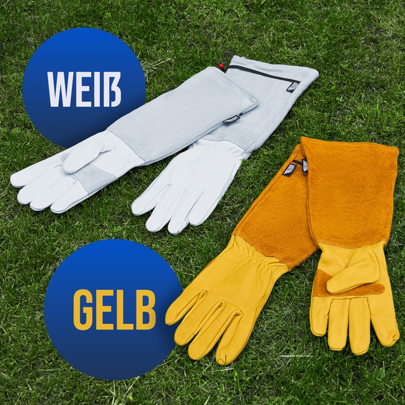 LAUTER SCHUTZ ® Thorn-proof cowhide leather gloves with back seam