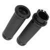 1 Pair 25mm Motocycle Handlebar Grips Black Comfortable Grasp Anodized