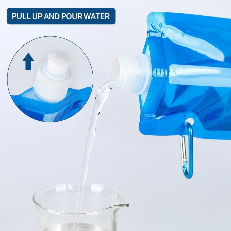 ZeiLaBang Kakadi Foldable Drinking Bottle, Foldable Water Bottle, Reusable Foldable