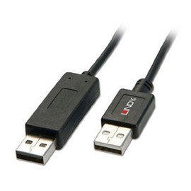 LINDY Smart Data Transfer Cable with 2 Port KM Switch (42617)