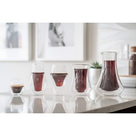 KRUVE EQ Excite Handmade Double Wall Clear Coffee Glasses 150ml (Pack of 2)