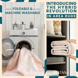 Istana Hallway Runner Rug 2.5x8 - Pink Kitchen Rugs Non Slip Washable -Silk's Soft Touch Carpet Runner - Stylish Runner Rugs for Home