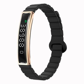 Yihou Fitness Tracker Fitness Watch with Heart Rate Monitor Step Counter Multiple Sport Modes Female Health Sleep Tracking Pressure Detection for Women for Android iOS Rosegold
