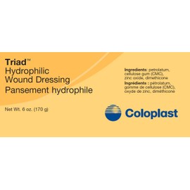 Coloplast Triad Hydrophilic Wound Dressing with CMC 6 oz. Sterile 1967, 1 Ct