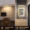 Hapfish Motion Sensor LED Light Bar Indoor, Rechargeable Under Cabinet