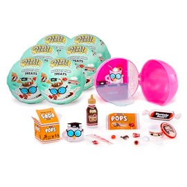 MGA's Miniverse Make It Mini Treats (paquete de 6), Mini coleccionables - Empaque sorpresa, Tema de dulces, Hágalo usted mismo, Juego de resina, Comida de réplica, NO comestible, Coleccionistas, Regal