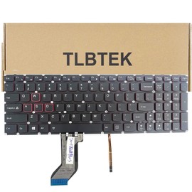 TLBTEK Backlight Keyboard Replacement Compatible with Lenovo Ideapad Y700-15ISK Y700-17ISK Y700-15ACZ SN20H54489 SN20H54485 SN20H54506 T6Y1B-US Series Laptop
