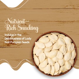 NY Spice Shop Lady Nail Pumpkin Seeds - 1 Pound Pumpkin Seeds to Eat - Raw Pumpkin Seeds - Pumpkin Seeds Roasted Unsalted - Pumpkin Seeds Fresh Natural - Pumpkin Seeds for Planting - Pumpkin Decor
