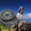 Watch Shape Compass, 2pcs Portable Hiking GPS Watch Band Slip