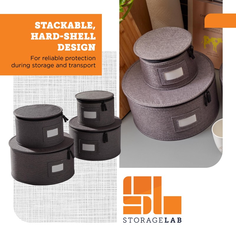 storageLAB China Storage Containers, Containers for Organizing, Hard Shell Case,