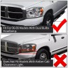 LEDKINGDOMUS Headlights Assembly Pair for 2006-2008 Dodge Ram 1500 2500