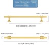 9BUILD 10 Pack 7 Inch Cabinet Pulls Brushed Gold Kitchen