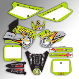 factory graphics 1998 - 2000 KAWASAKI KX 80 100 KX80 KX100 GRAPHICS MOTOCROSS SPLITFIRE MX DECALS