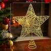 Christmas Tree Topper, Gold Glitter Star for Christmas Tree, Christmas