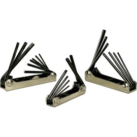EKLIND 29171 Fold-up Hex & TORX star Key Combo- Inch / MM (3 sets 23pc)