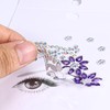 Sibba 6 PCS Gemstone Face Stickers with Sparkling Glitter, Crystal