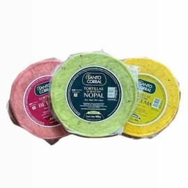 Gluten Free Tortillas de Maíz con Nopal! - Tortillas de Maíz: 3 pack