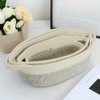Hopbucan Rope Storage Baskets Woven Basket Portable Cotton Storage Baskets