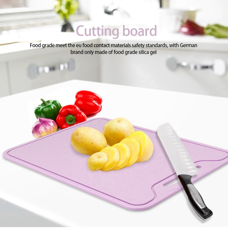 Food Grade Silicone Flexible Cutting Board Chopping Board for Home