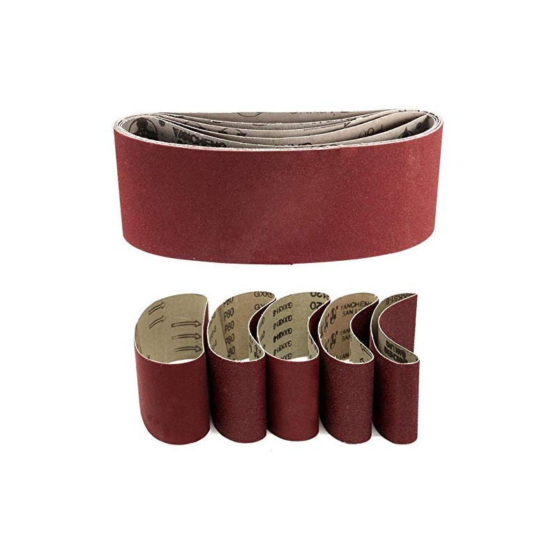 5X Sanding Belts 75 x 533mm Sanding Belts Set for