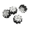 4Pcs 60mm Omnidirectional Wheel Aluminum Alloy Omni Directional Wheel Set