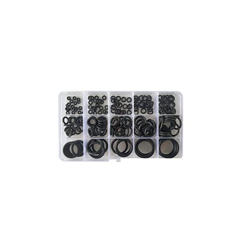 VEDA 200 Pcs 15 Different Sizes Nitrile Sealing Ring Set