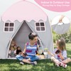 Costzon Kids Play Tent, Large Spacious Cotton Canvas Playhouse with