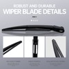 Effitnee Rear Wiper Arm Blade and Arm Set, Back Windscreen