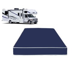 Greaton, 6-Inch Medium Firm Water-Resistance Foam Vinyl Mattress, Easy to Clean, Comfortable & Noise Free, Twin XL, Blue