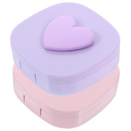 iplusmile 2sets Adorable Organizer Practical Makeup Storage Box for Eyes Multi-Functional Holder for Daily Use and Travel