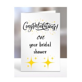 Congratulations on Bridal shower Card, Gifts for Men or Women, Presents for Christmas, Greetings Card, Him, Her, Female, Male, A5-113_72